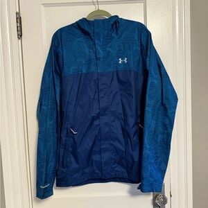Under Armour Men's Blue Patterned Windbreaker